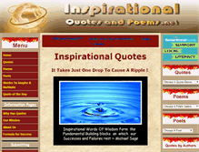Tablet Screenshot of inspirational-quotes-and-poems.net